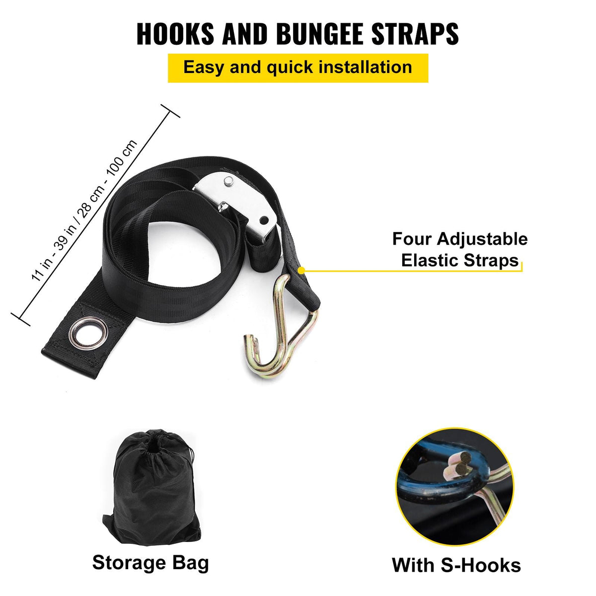 Cargo Net, 4.2\' x 5.5\' Cargo Net for Pickup Truck Bed, Heavy Duty Cargo Nets with Cam Buckles & S-Hooks & Cross Strap, Truck Bed Cargo Net for Trailer SUV Roof Rack (50\" x 66\")