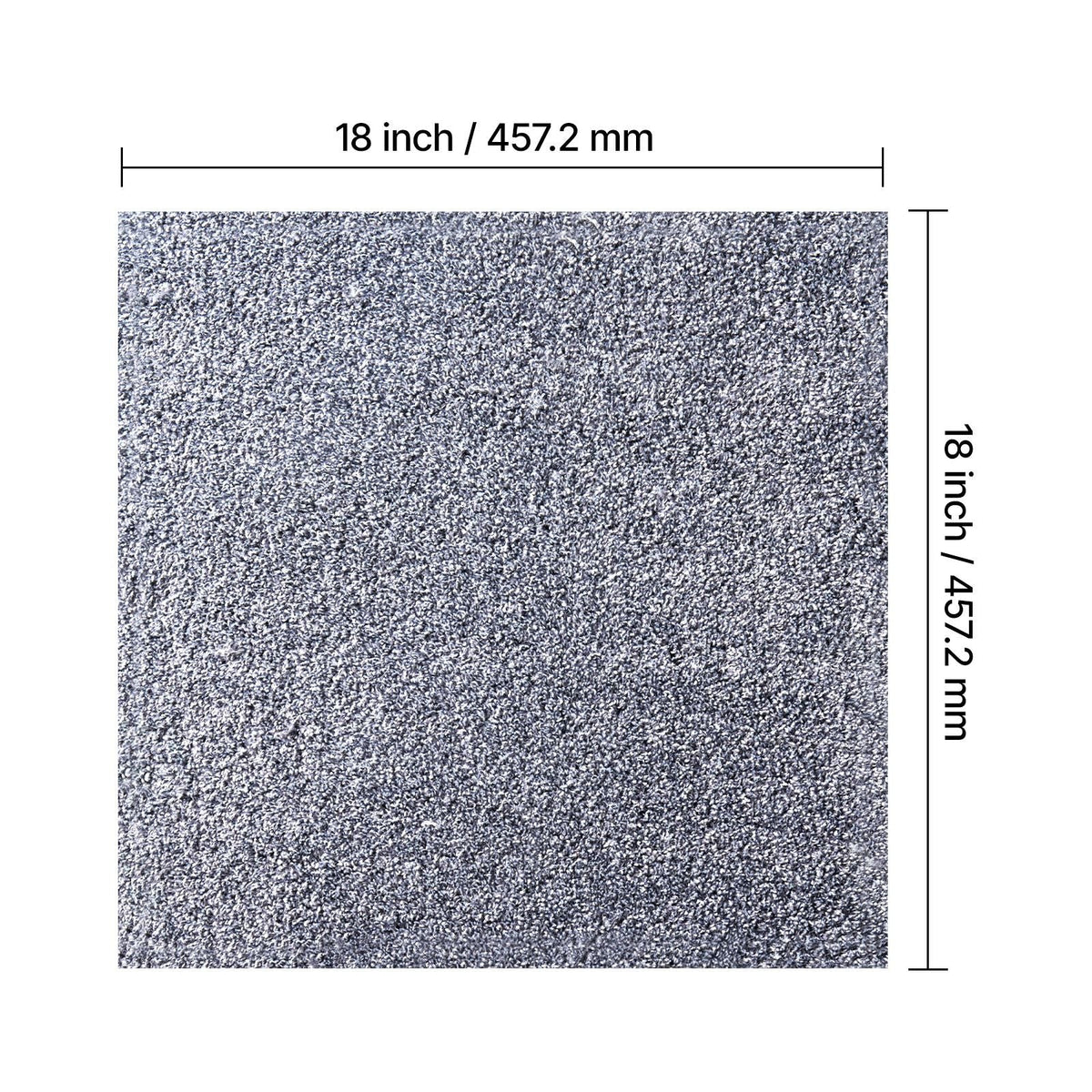 Carpet Tiles 18x18 inch, 10 Pack Carpet Square Rug Detachable & Damage-free, Self Adhesive Home Floor Soft Plush Padded for 22.5sq.ft Coverage, Easy DIY for Living Room & Bedroom, Gray