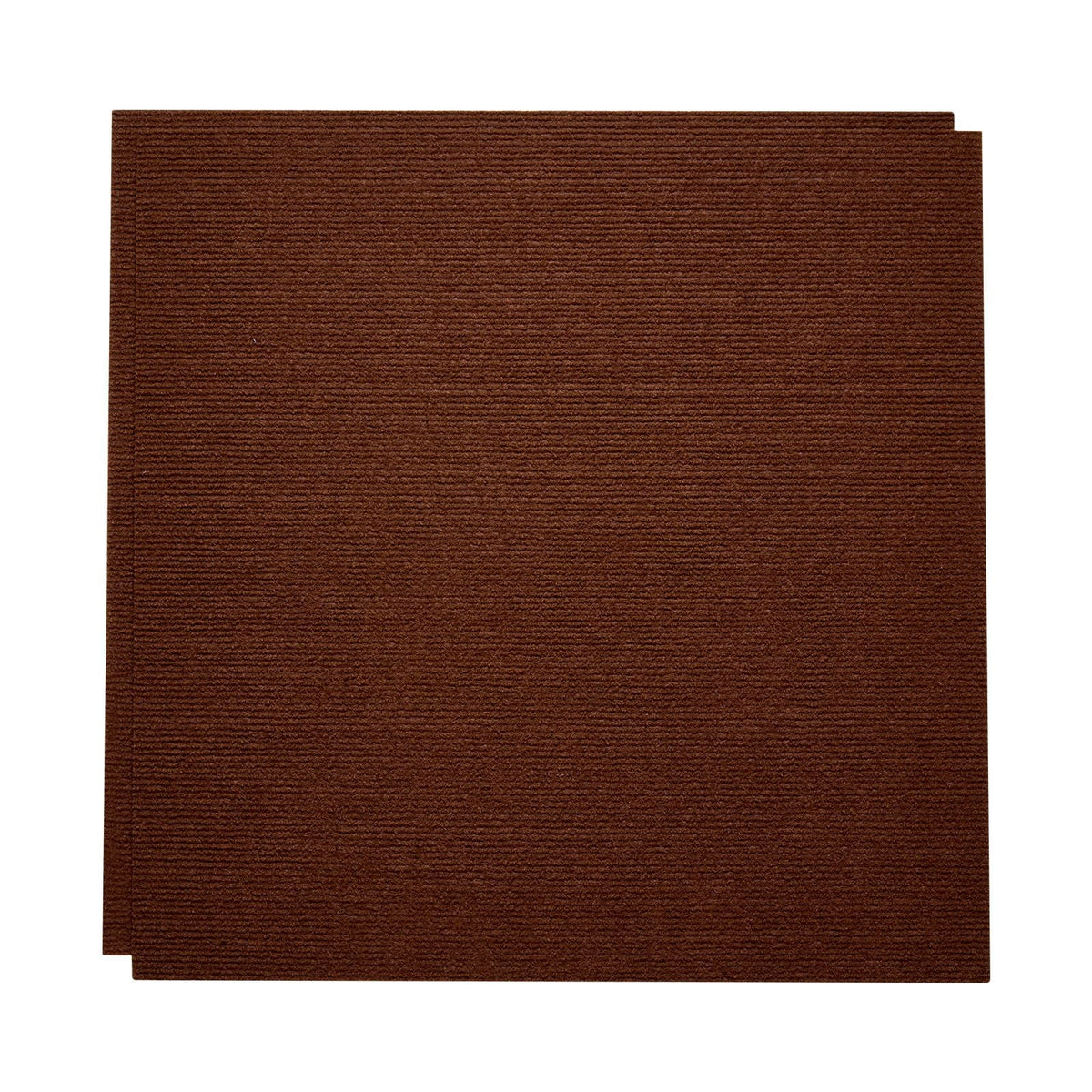 Carpet Tiles 24x24 inch, 20 Pack Peel and Stick Carpet Square Rug, Self Adhesive Commercial Floor Soft Padded for Seamless Cover 80sq.ft², Easy DIY Replacement for Living Room Office,Dark Brown