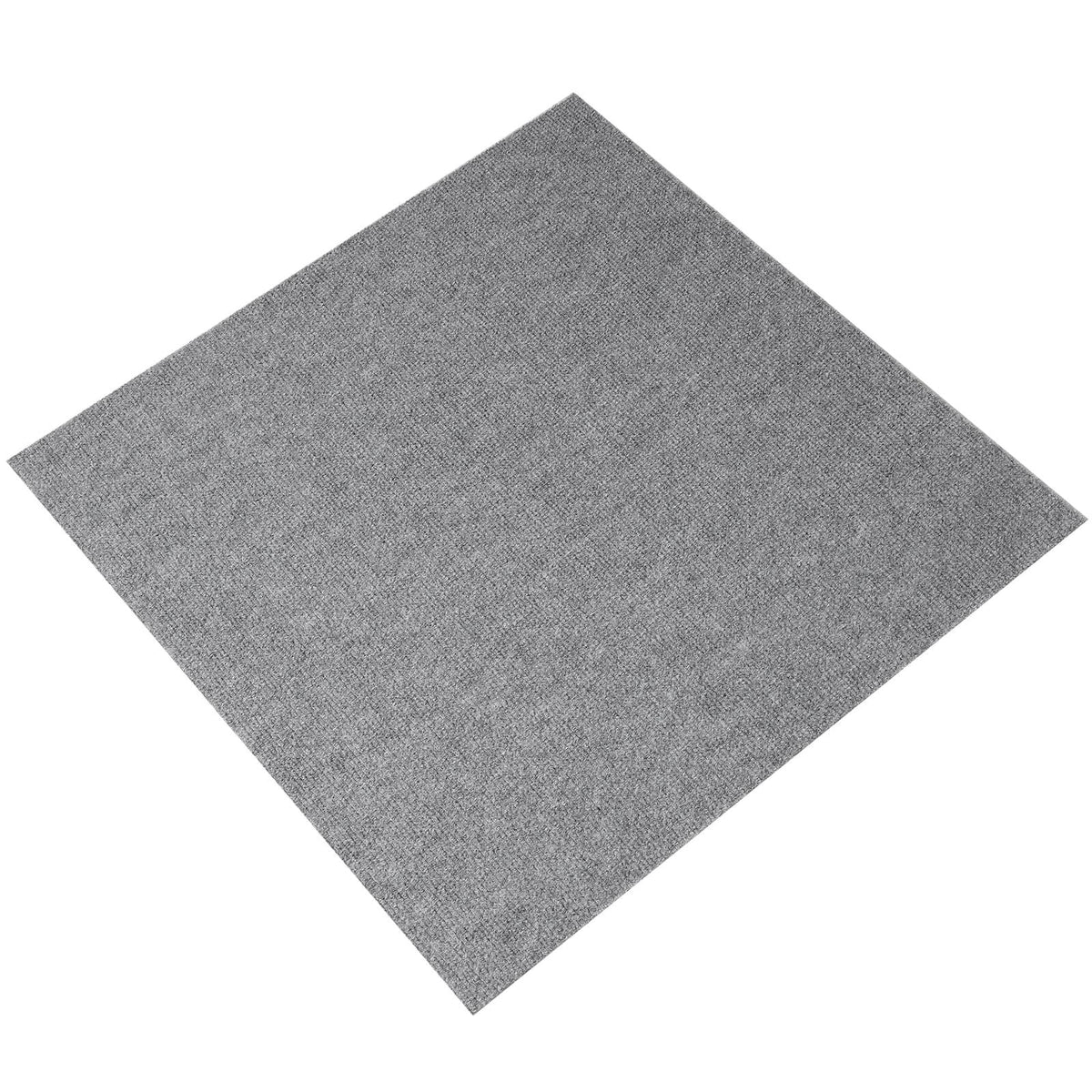 Carpet Tiles Peel and Stick, 24' x 24' Squares Self Adhesive Carpet Floor Tile, Soft Padded Carpet Tiles, Easy Install DIY for Bedroom Living Room Indoor Outdoor (9Tiles, Light Gray)