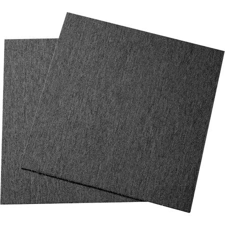 Carpet Tiles Reusable, 20"x 20" Carpet Squares With Padding Attached, Soft Padded Carpet Tiles, Easy Install DIY for Bedroom Living Room Indoor Outdoor (20 Tiles, Dark Gray)