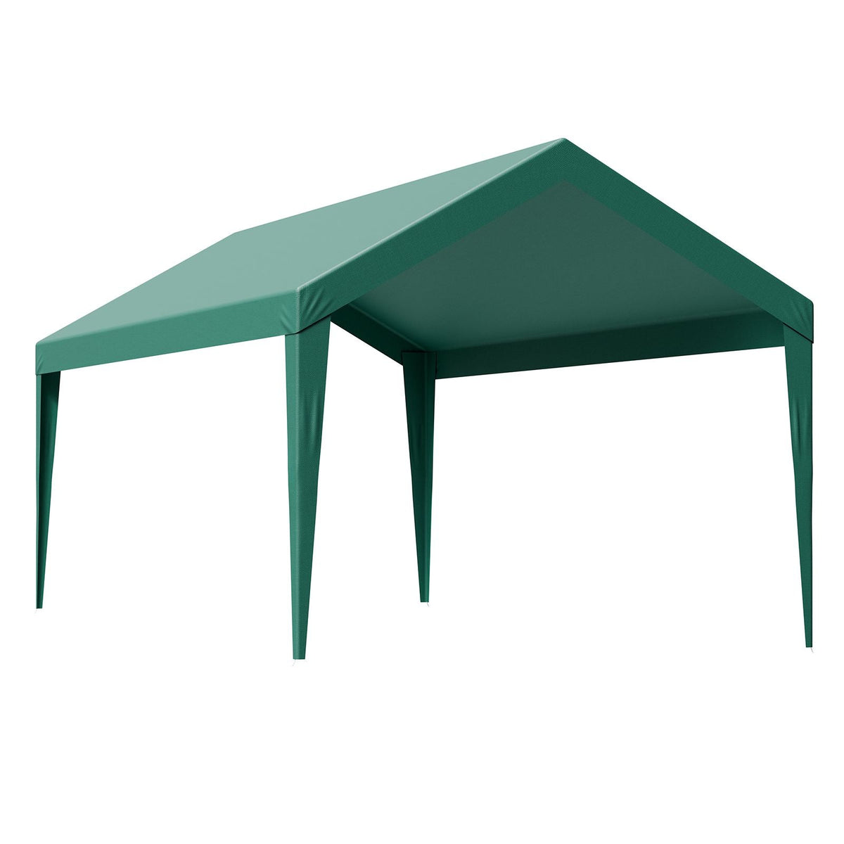 Carport Replacement Canopy, 10 x 20 ft Potable Garage Tent Top Tarp, UV-Resistant & Waterproof Car Shelter Tarp, Heavy Duty Car Port Cover with Ball Buggees, Dark Green, Frame Not Included