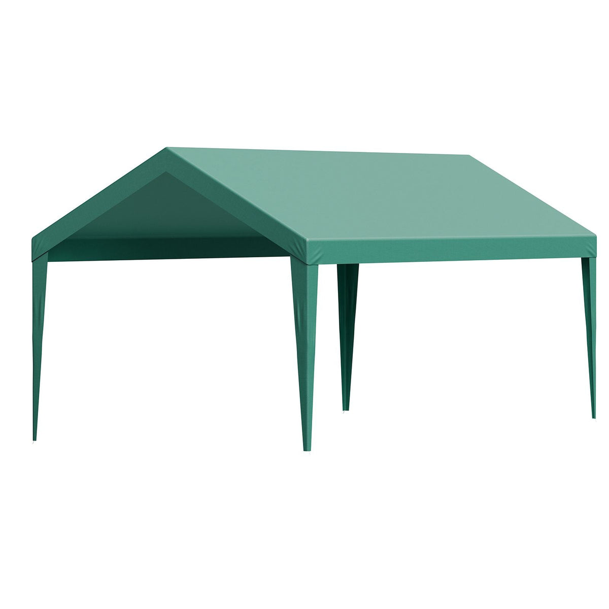 Carport Replacement Canopy, 10 x 20 ft Potable Garage Tent Top Tarp, UV-Resistant & Waterproof Car Shelter Tarp, Heavy Duty Car Port Cover with Ball Buggees, Dark Green, Frame Not Included