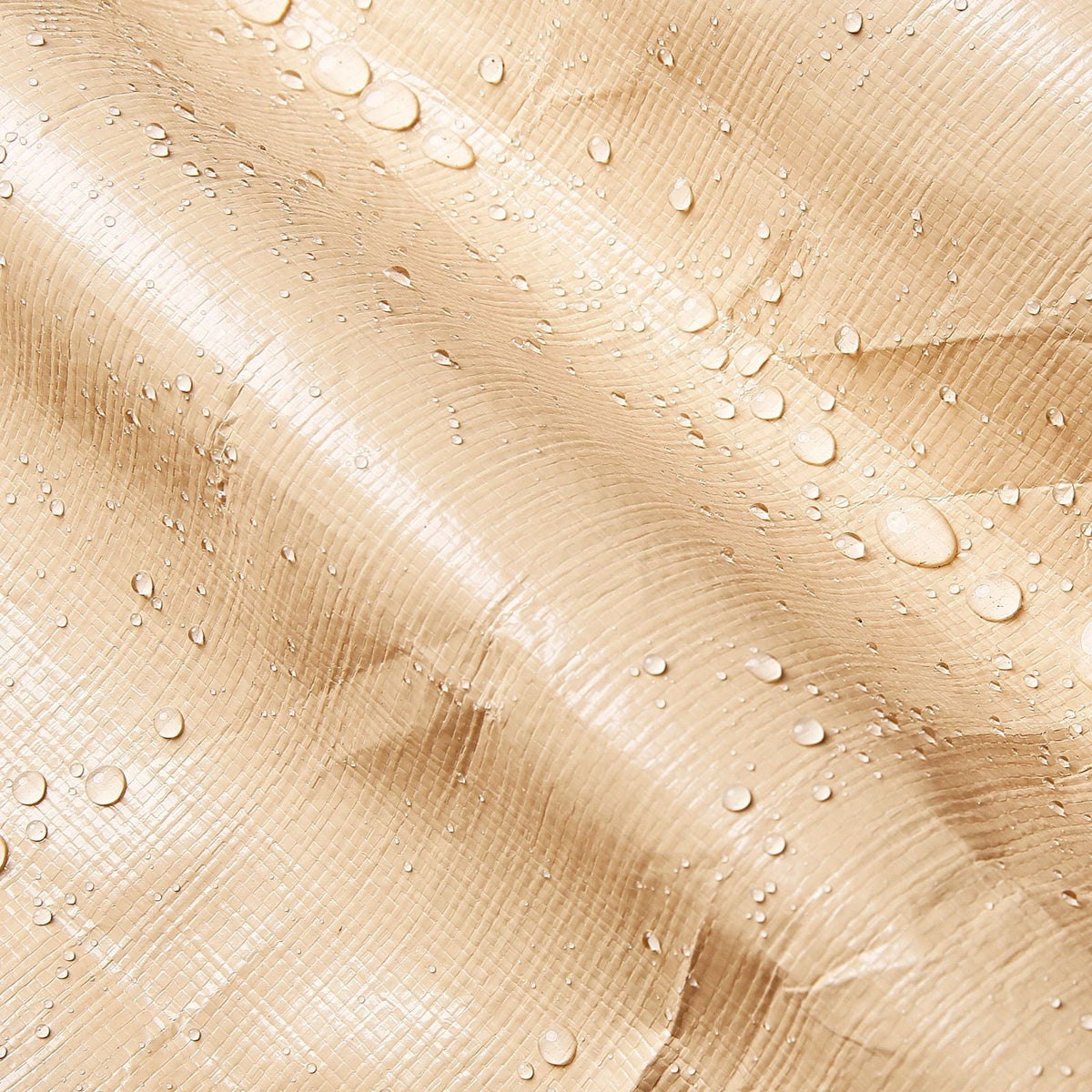 Carport Replacement Canopy, 10 x 20 ft Potable Garage Tent Top Tarp with Sidewalls, UV-Resistant & Waterproof, Heavy Duty Car Shelter Tarp with Ball Buggees, Beige, Frame Not Included