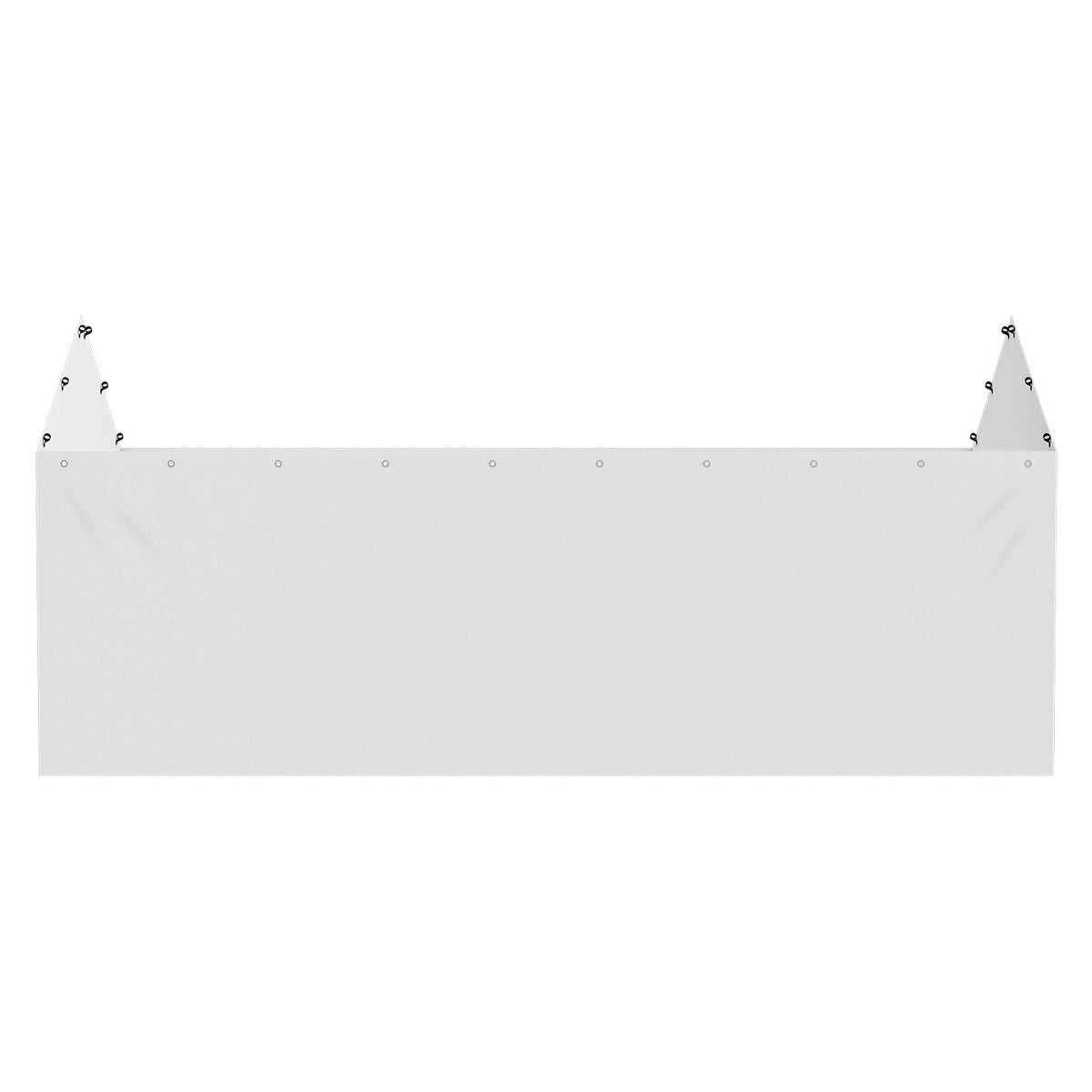Carport Replacement Canopy Cover Side Wall 10 x 20 ft, Garage Tent Shelter Tarp Heavy-Duty Waterproof & UV Protected, Easy Installation with Ball Bungees,White (Top and Frame Not Included)