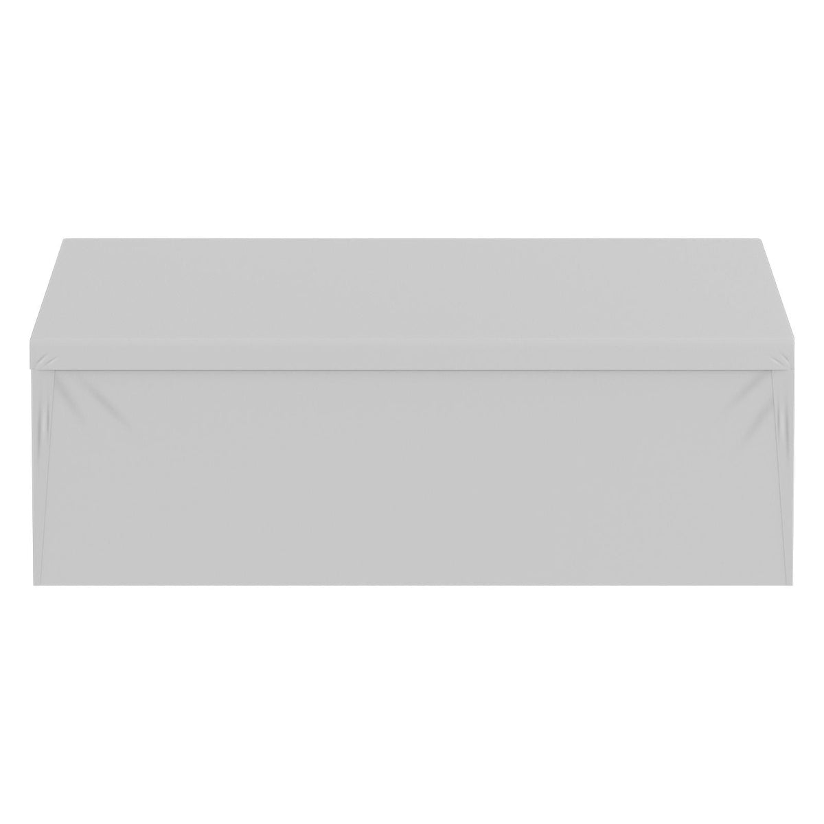 Carport Replacement Canopy Cover Top + Side Wall 10 x 20 ft, Garage Tent Shelter Tarp Heavy-Duty Waterproof & UV Protected, Easy Installation with Ball Bungees,Grey (Frame Not Included)