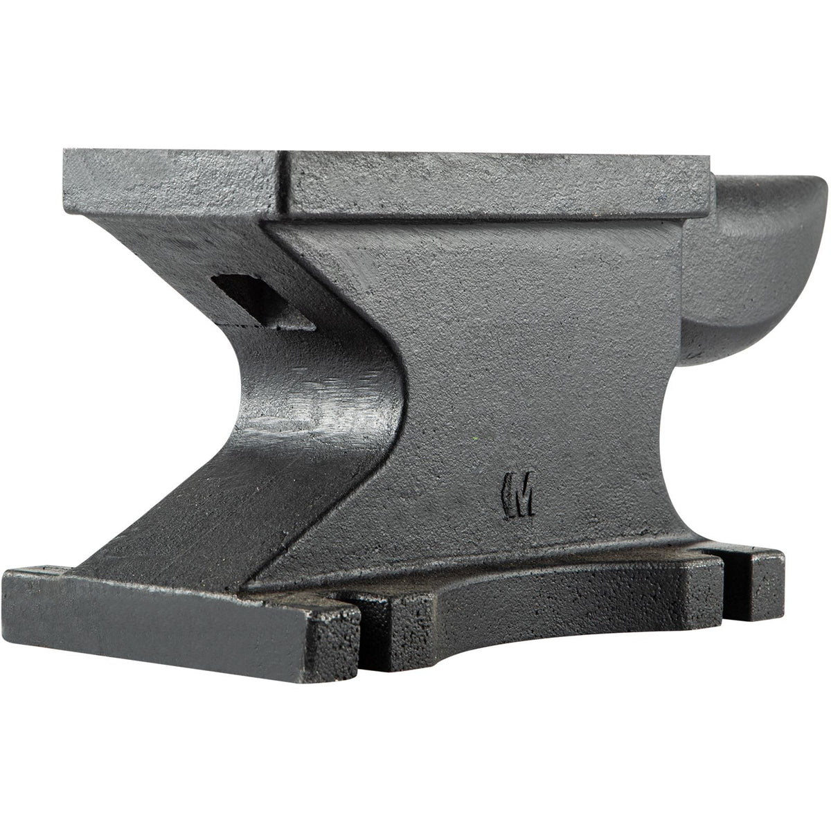 Cast Iron Anvil, 100 Lbs/45kg Single Horn Anvil, with 10.4 x 5 in Countertop and Stable Base, High Hardness Rugged Round Horn Anvil Blacksmith, for Shaping, Bending, Twisting