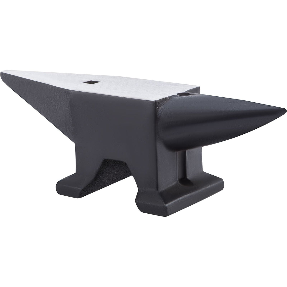 Cast Iron Anvil, 105 Lbs Single Horn Anvil with Large Countertop and Stable Base, High Hardness Rugged Round Horn Anvil Blacksmith, for Bending, Shaping
