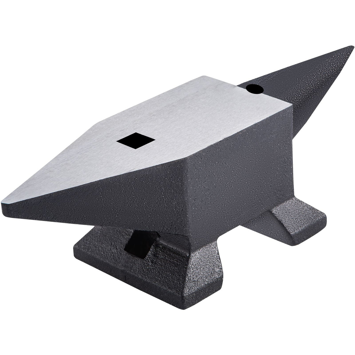 Cast Iron Anvil, 22 Lbs/10kg Single Horn Anvil, with Large Countertop and Stable Base, High Hardness Rugged Round Horn Anvil Blacksmith, for Shaping, Bending