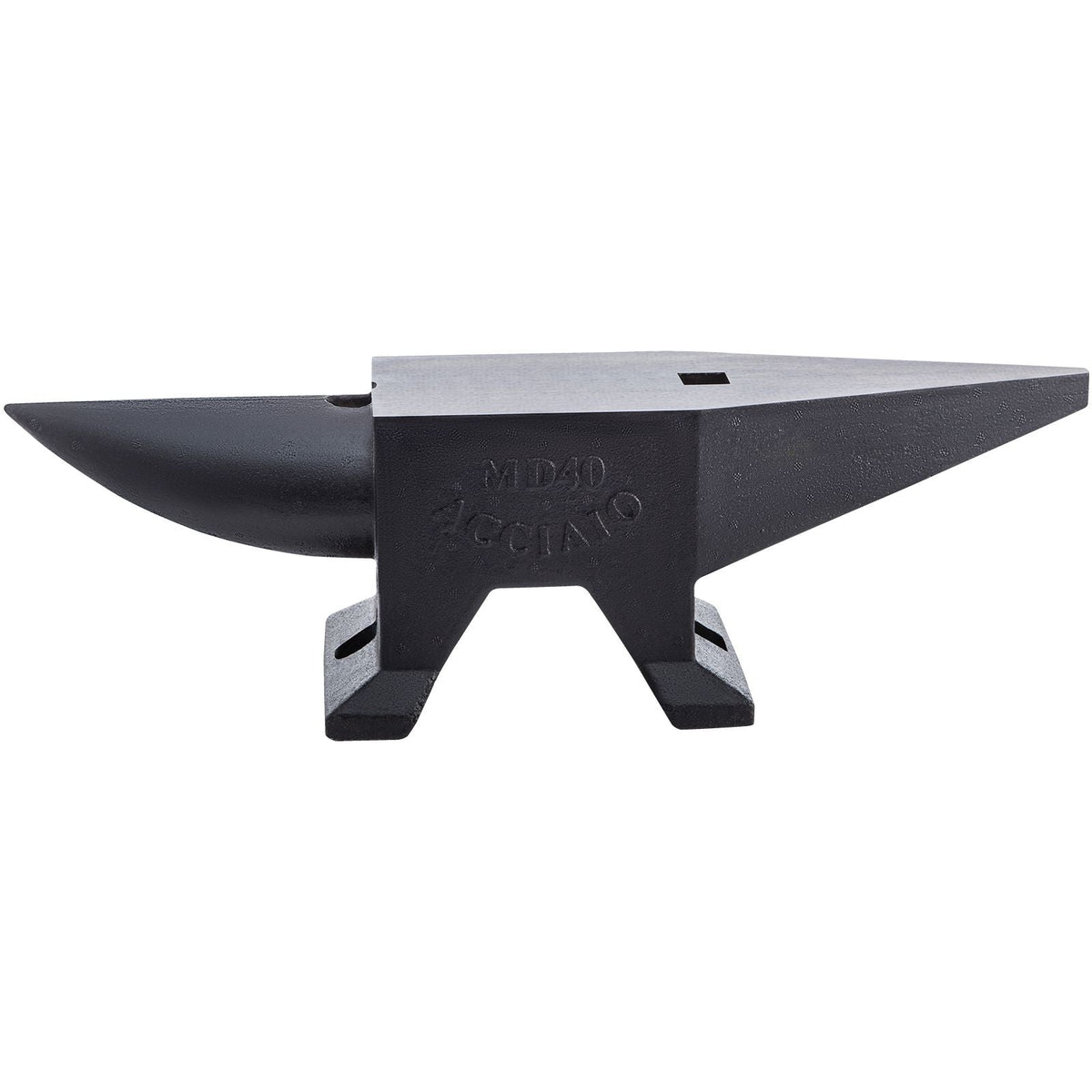 Cast Iron Anvil, 86 Lbs Single Horn Anvil with Large Countertop and Stable Base, High Hardness Rugged Round Horn Anvil Blacksmith, for Bending, Shaping