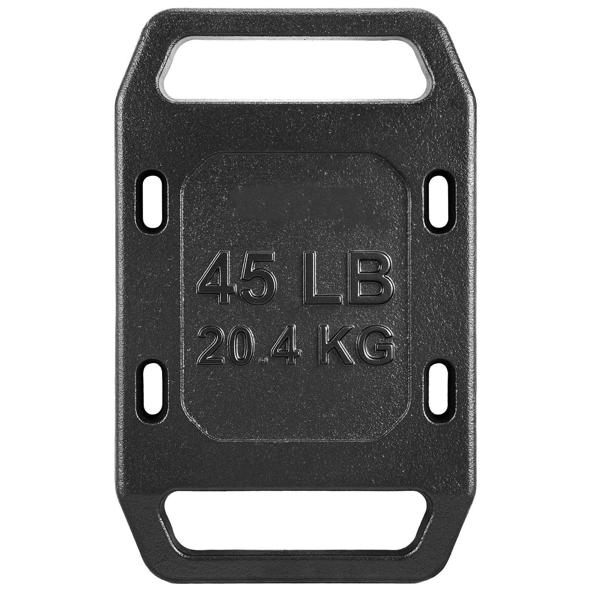Cast Iron Ruck Weights for Backpack, 45LB Single Ruck Plate, Weight Plate with Smooth Handle, Textured Finish for Rucking, Hiking, Swings, Strength Training, Weightlifting, Fitness Workout