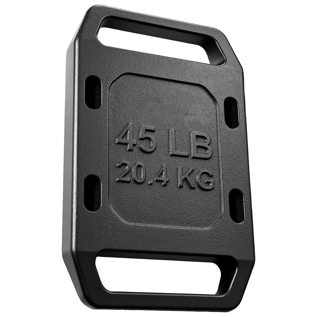 Cast Iron Ruck Weights for Backpack, 45LB Single Ruck Plate, Weight Plate with Smooth Handle, Textured Finish for Rucking, Hiking, Swings, Strength Training, Weightlifting, Fitness Workout