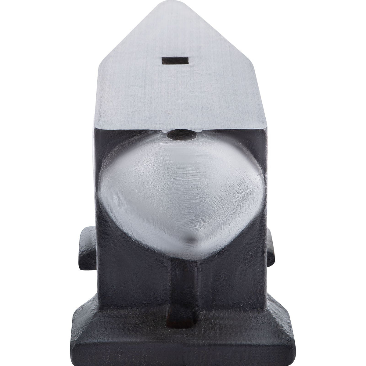 Cast Steel Anvil, 132 Lbs(60kg) Single Horn Anvil with Large Countertop and Stable Base, High Hardness Rugged Round Horn Anvil Blacksmith, for Bending, Shaping