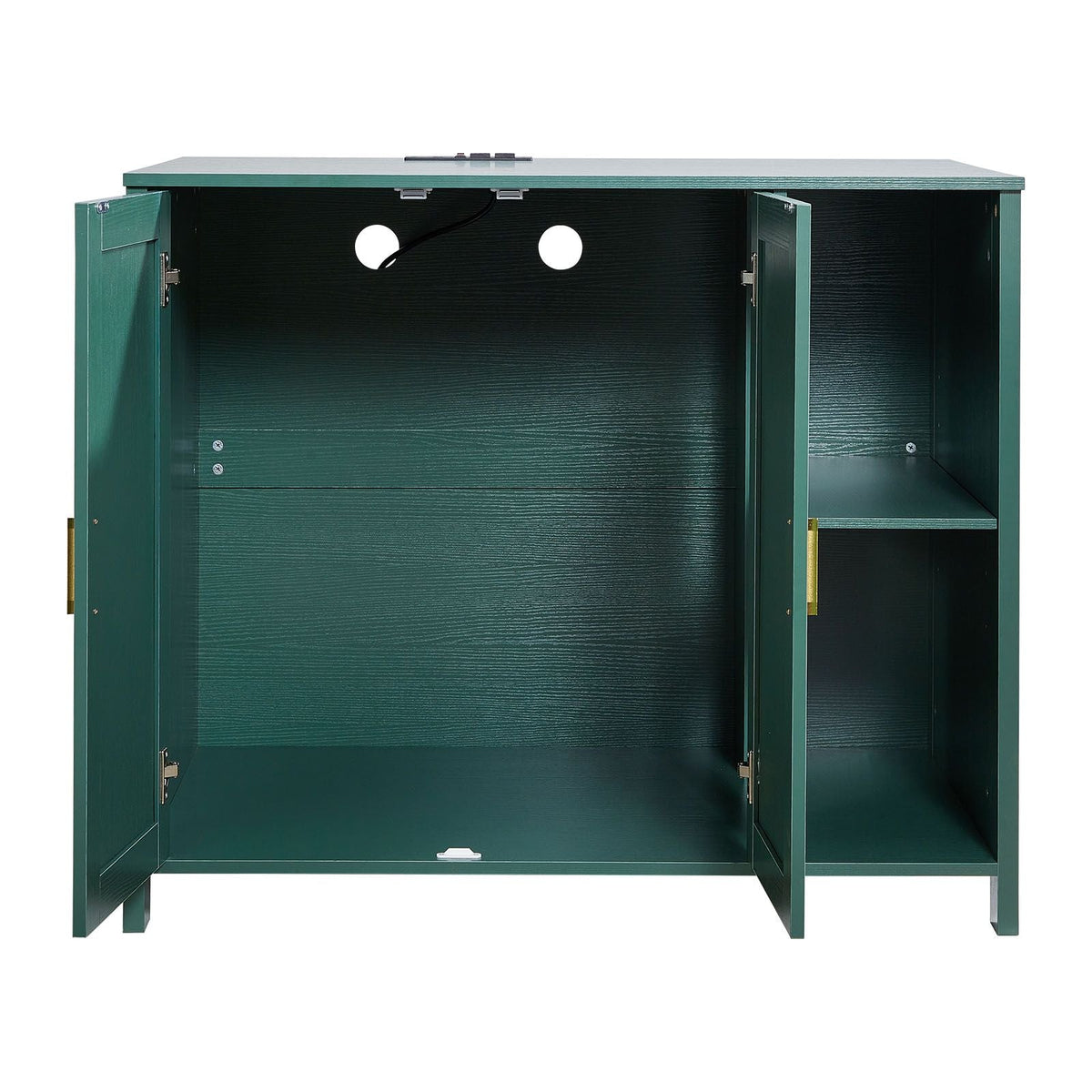 Cat Enclosure, 41.3 in Self Cleaning Litter Box Cabinet, with Drawer & Detachable Divider, Automatic Litterbox Enclosure with Built-in Power Outlet, Fits Most Smart Litterboxes