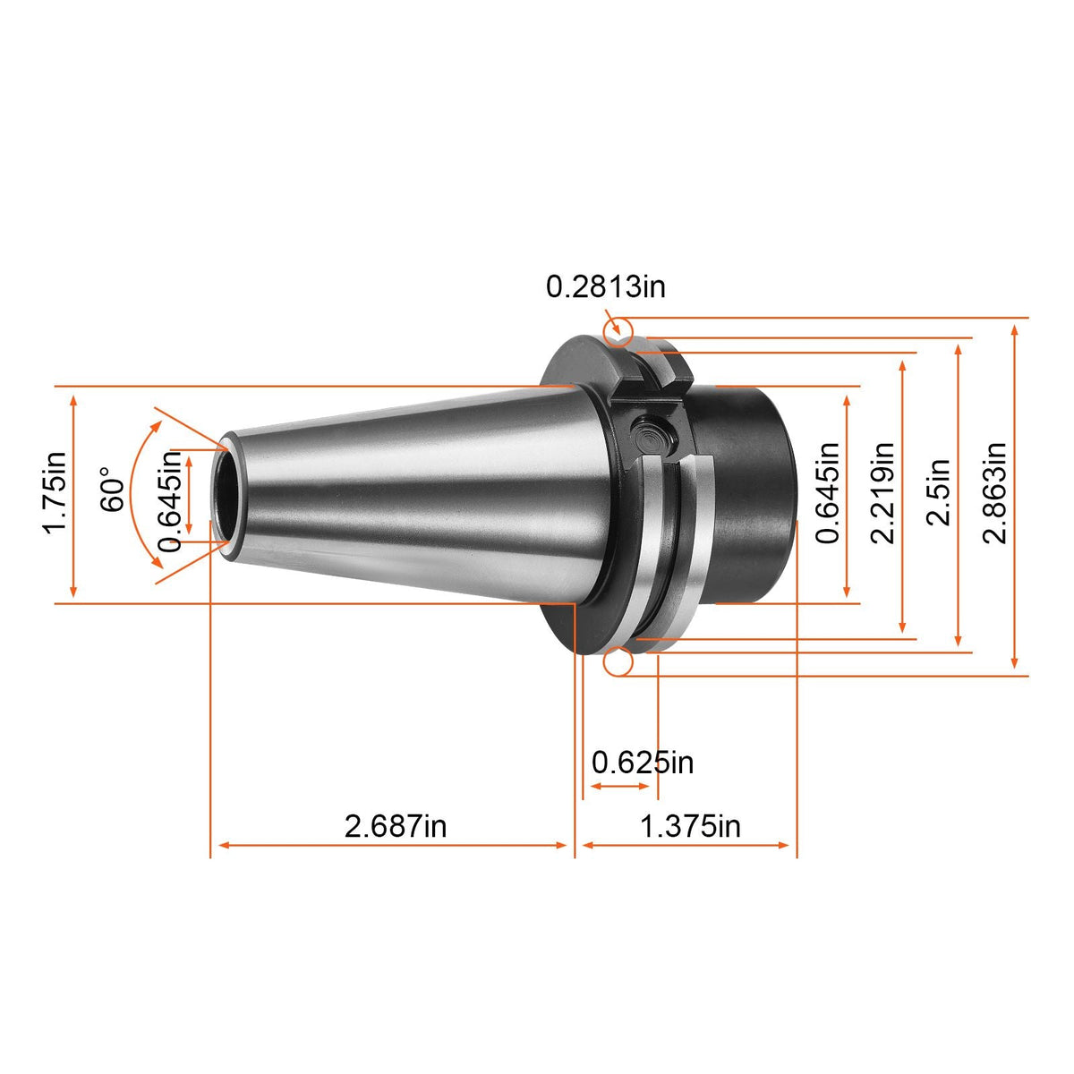 CAT40 Collet Holder ER 16/32 Collet Set, 35 PCs, SLN FMB ER16/32 APU Tool Holders Spring Steel Collet Chucks with 10 Pull Studs and 3 Wrenches, for Milling Machine Drill Presses Boring Machine