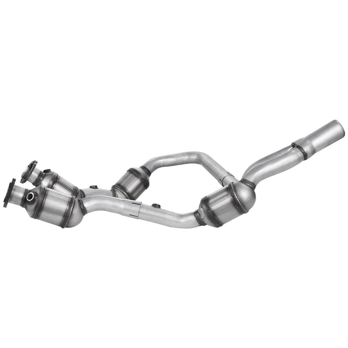Catalytic Converter, 2 Pack, Compatible with 2007-2009 Jeep Wrangler 3.8L V6, Front, Right, Replacement OE 50482, Stainless Steel Material High Flow Converter, for Exhaust Gas Purification