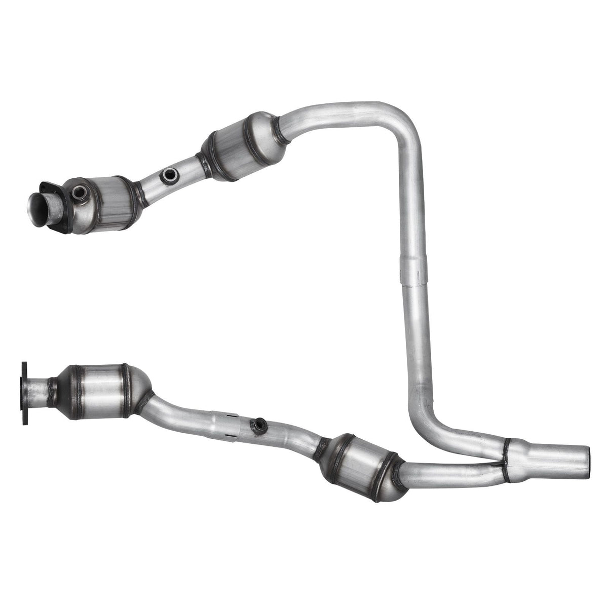 Catalytic Converter, 2 Pack, Compatible with 2007-2009 Jeep Wrangler 3.8L V6, Front, Right, Replacement OE 50482, Stainless Steel Material High Flow Converter, for Exhaust Gas Purification