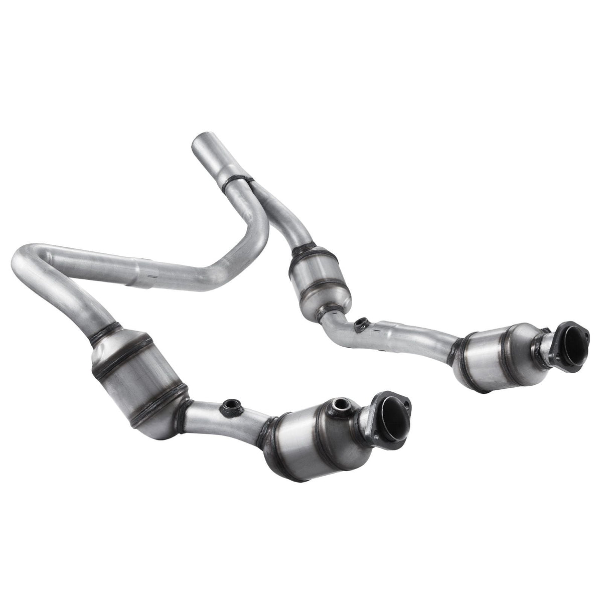 Catalytic Converter, 2 Pack, Compatible with 2007-2009 Jeep Wrangler 3.8L V6, Front, Right, Replacement OE 50482, Stainless Steel Material High Flow Converter, for Exhaust Gas Purification
