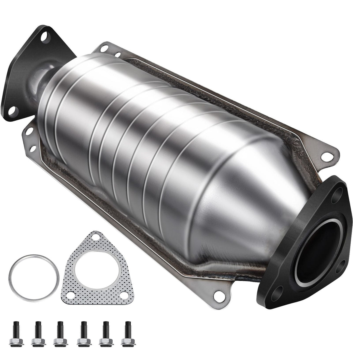 Catalytic Converter Compatible with 1998-2002 Honda Accord 2.3L, Direct-Fit High Flow Series Cat Converter, Stainless Steel Exhaust Converter Pipe with Flange Design & Gasket (OBD III Compliant)