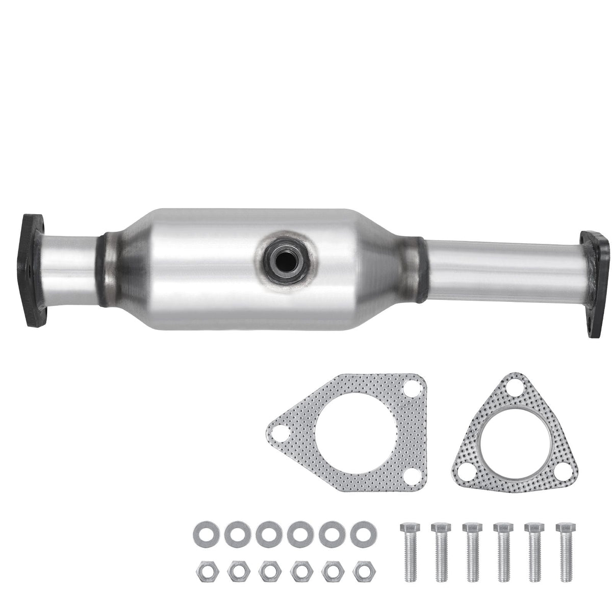 Catalytic Converter, Compatible with Honda Accord 2.4L 2003 2004 2005 2006 2007, 2.4L L4 Engine, Rear, Replacement OE 16299, Stainless Steel Material, for Quick Exhaust Gas Purification