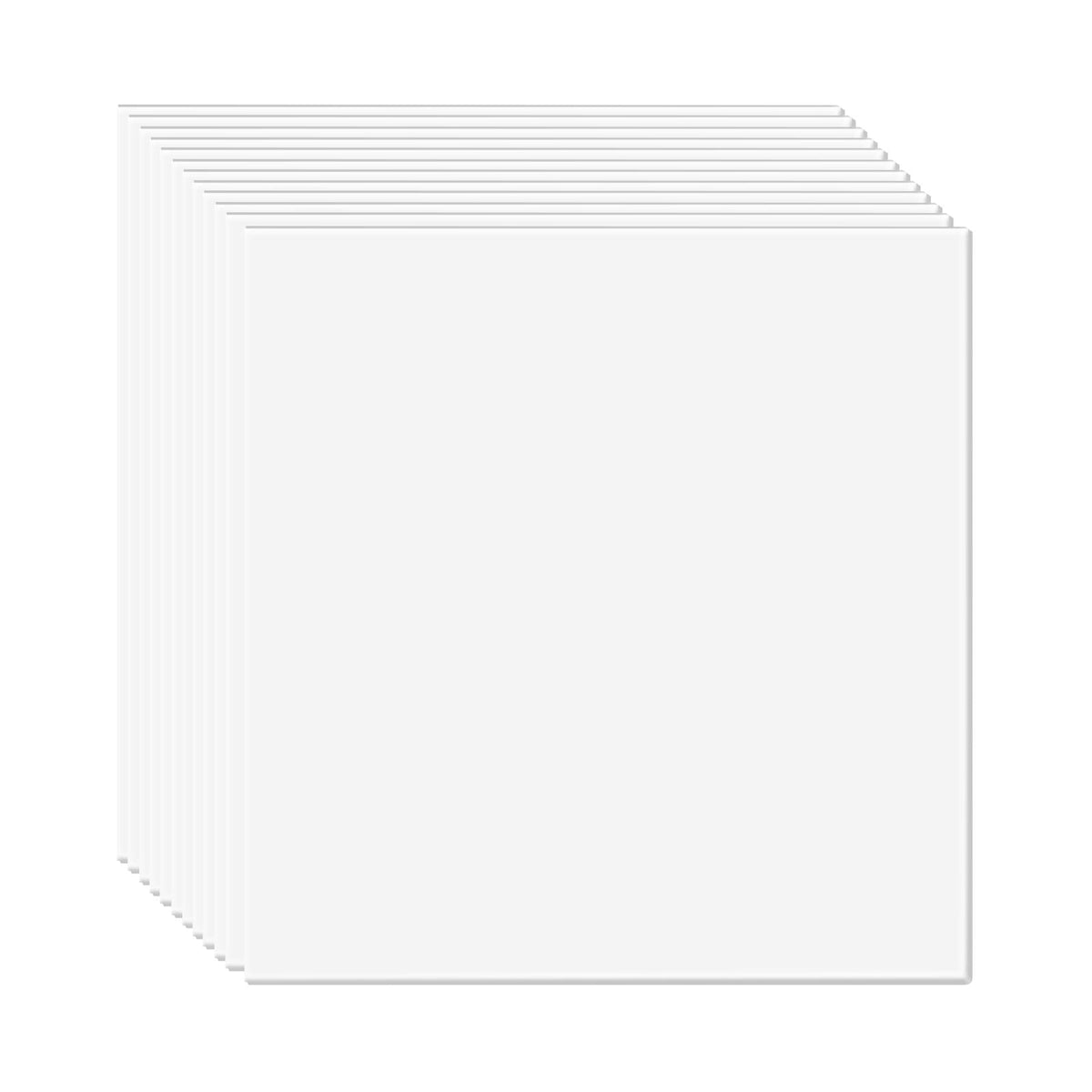 Ceiling Tiles, 12-Pack 24 x 24 in, Drop Ceiling Tiles Premium PVC Foam Sheet, Fire-Rated & Good Flexibility & Easy Installation, Ceiling Covering for Home/Office Decoration, Smooth White
