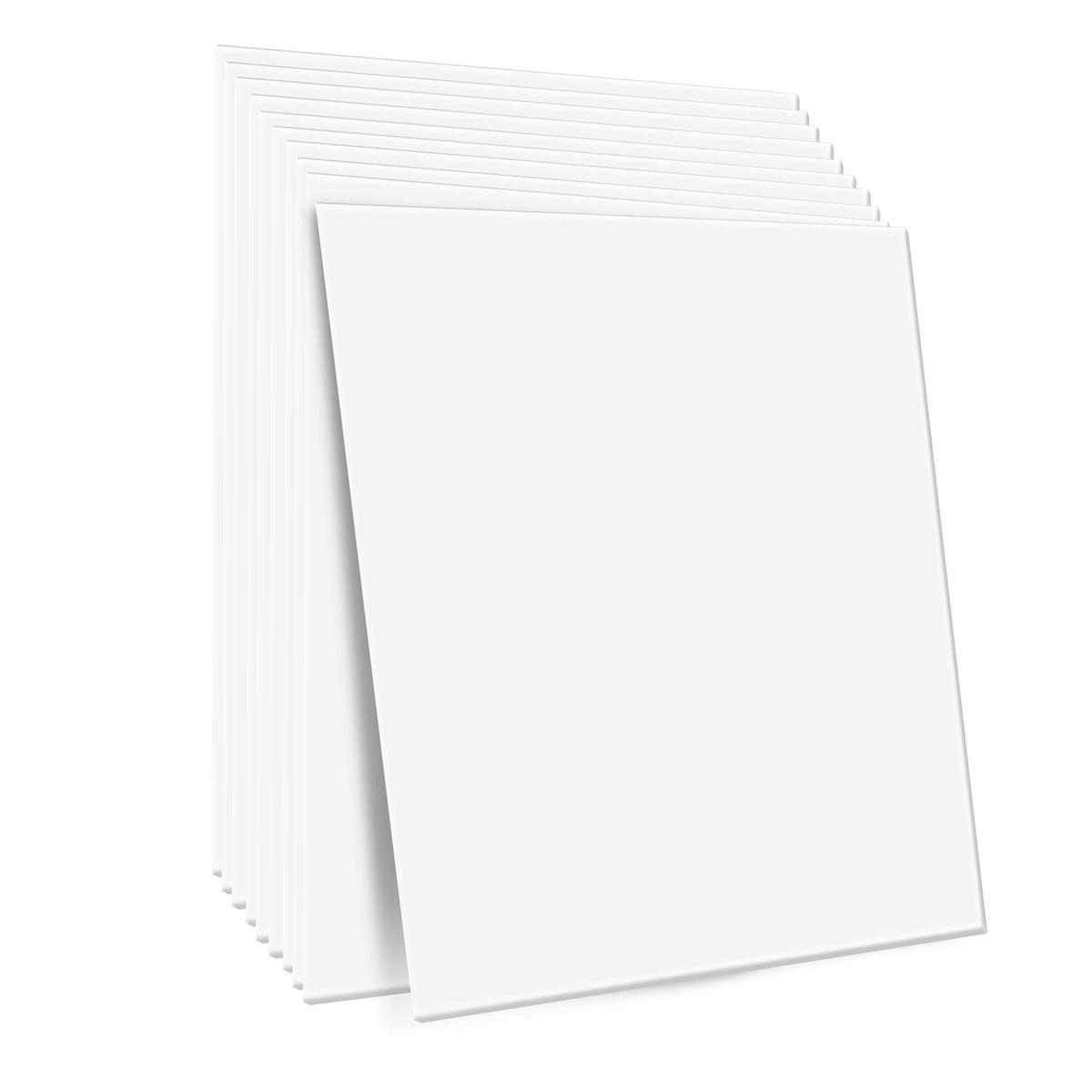 Ceiling Tiles, 12-Pack 24 x 24 in, Drop Ceiling Tiles Premium PVC Foam Sheet, Fire-Rated & Good Flexibility & Easy Installation, Ceiling Covering for Home/Office Decoration, Smooth White