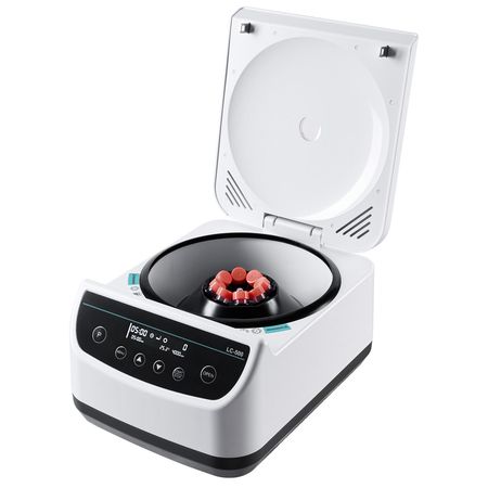 Centrifuge Machine, 100-1900xg RCF Electric Laboratory Centrifuge Machine with 1 Rotor for 2/5/10/15ml Tube Capacity, Low Speed 500-4000rpm with Timer, Widely Used in Various Experiments