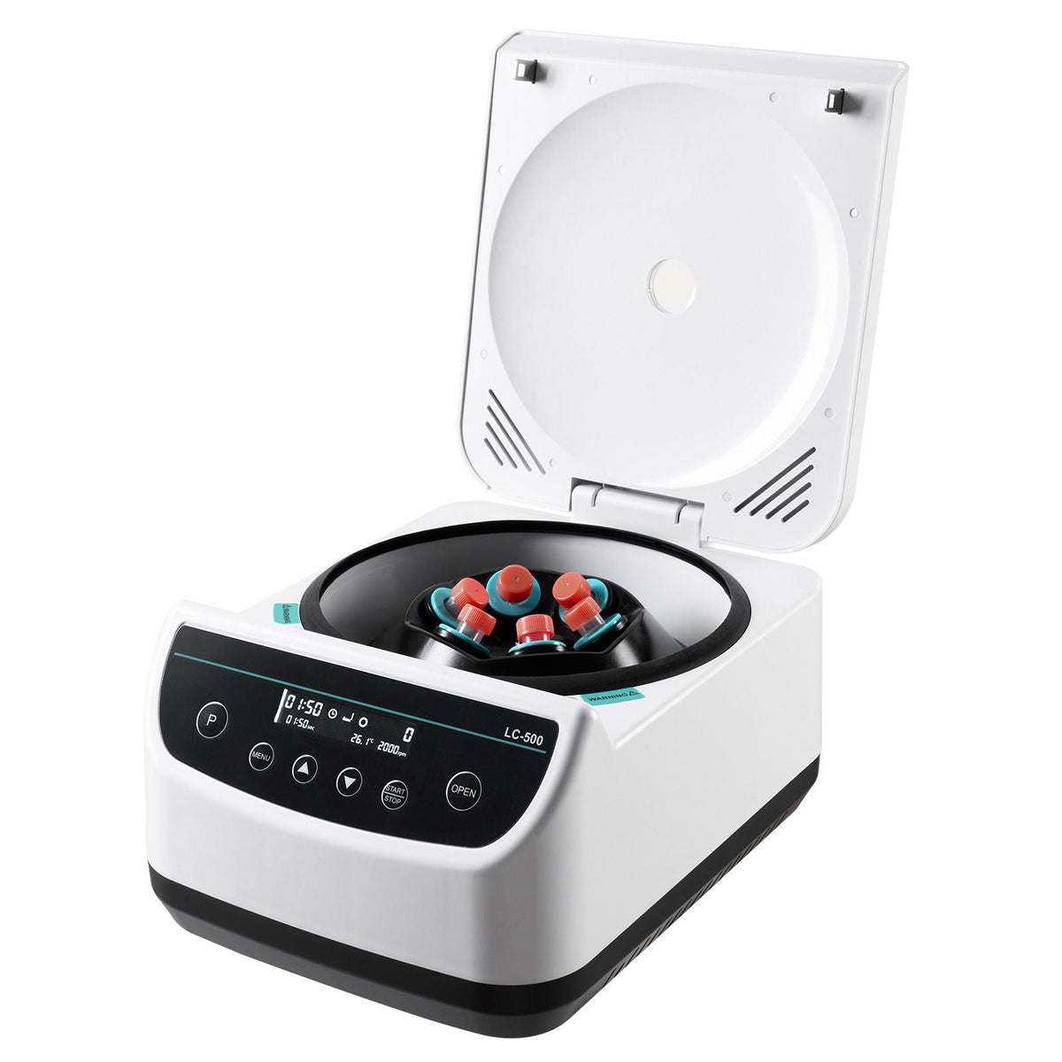 Centrifuge Machine, 100-2100xg RCF Electric Laboratory Centrifuge Machine with 1 Rotor for 2/5/10/15/50ml Tube Capacity, Low Speed 500-4000rpm with Timer, Widely Used in Various Experiments