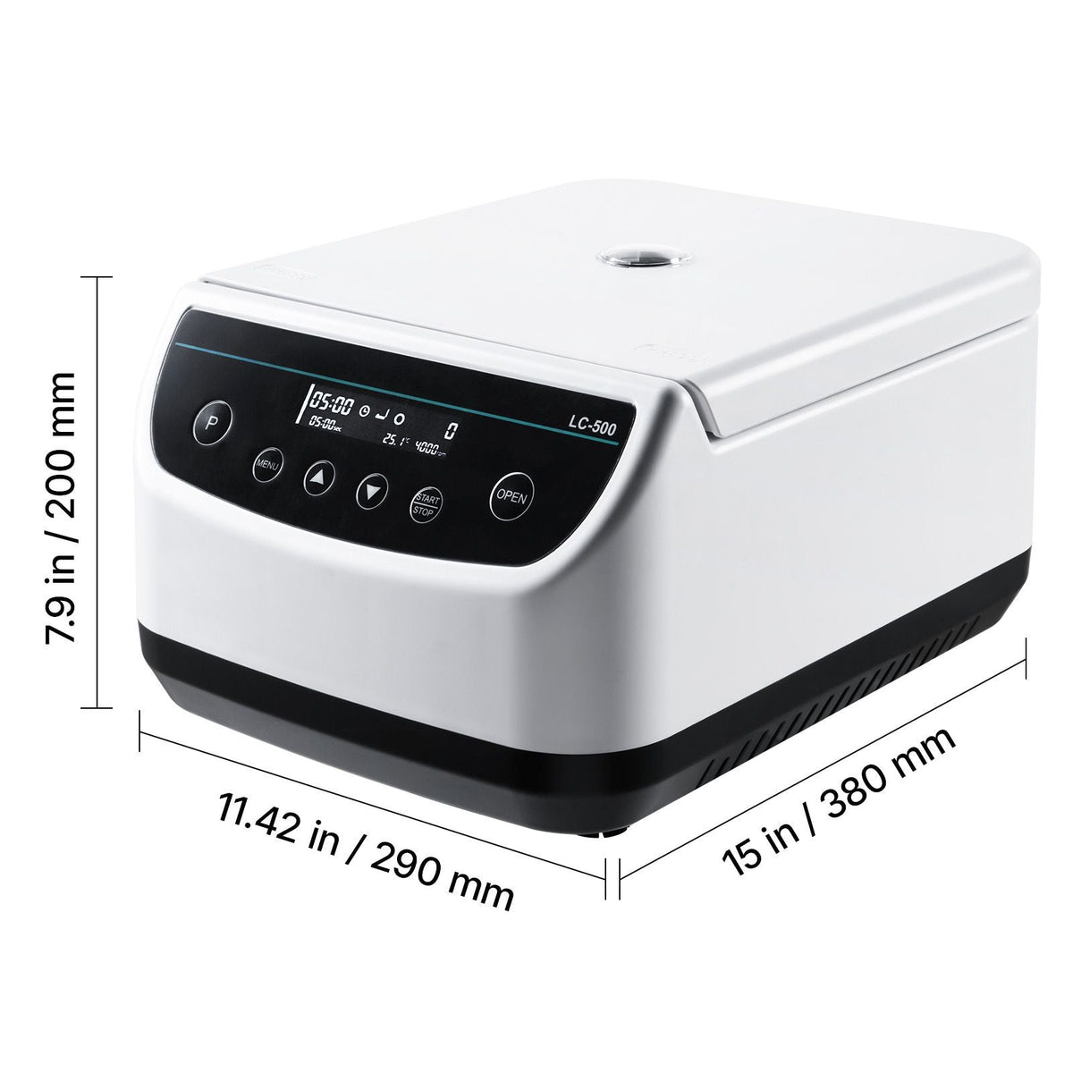 Centrifuge Machine, 100-2100xg RCF Electric Laboratory Centrifuge Machine with 1 Rotor for 2/5/10/15/50ml Tube Capacity, Low Speed 500-4000rpm with Timer, Widely Used in Various Experiments