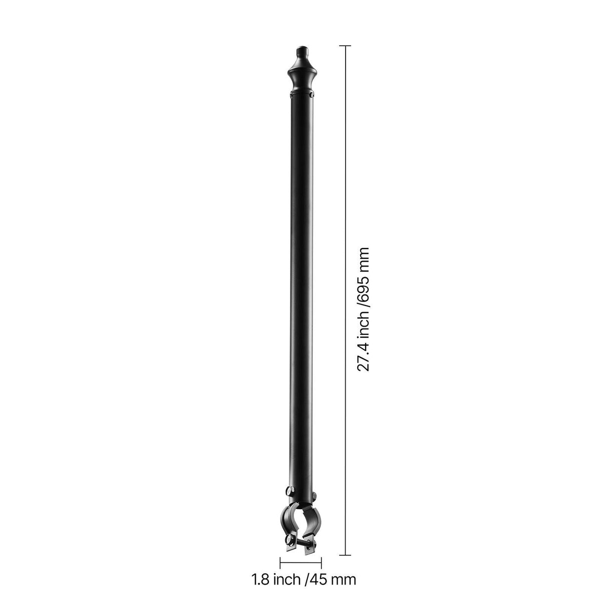 Chain Link Fence Extensions, 9 Packs 27.4" Extension Height, Galvanized Post Extender for 1.3" to 1.5" Top of Fence, U Bracket, Barbed Wire Extend Arm for Privacy, Prevent Dogs Jumping Out