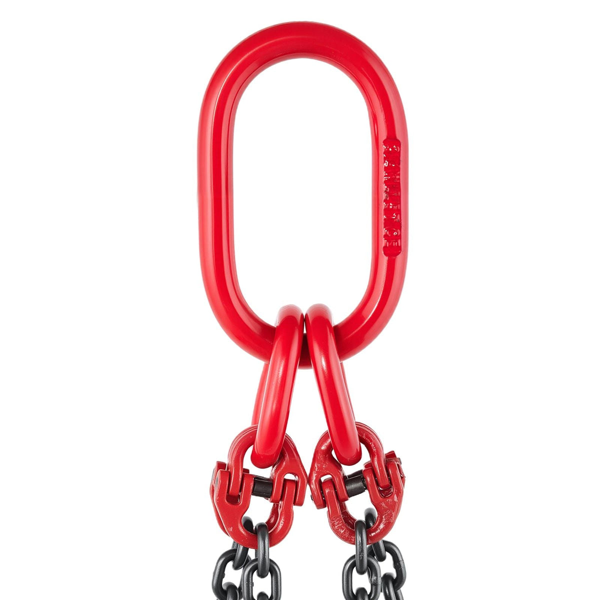 Chain Sling, 1/4 in x 5 ft Lifting Chains with 4 Leg Grab Hooks, Heavy Duty G80 Alloy Steel Lifting Sling, 6600LBS Capacity, Adjustable Engine Chain Hoist Lifts for Cargo Security Towing