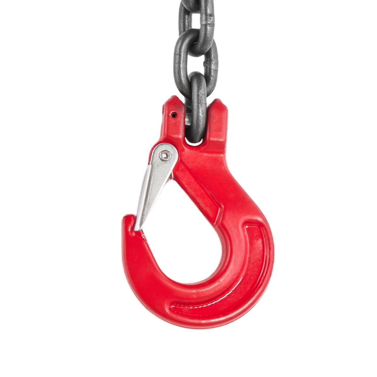 Chain Sling, 1/4 in x 5 ft Lifting Chains with 4 Leg Grab Hooks, Heavy Duty G80 Alloy Steel Lifting Sling, 6600LBS Capacity, Adjustable Engine Chain Hoist Lifts for Cargo Security Towing