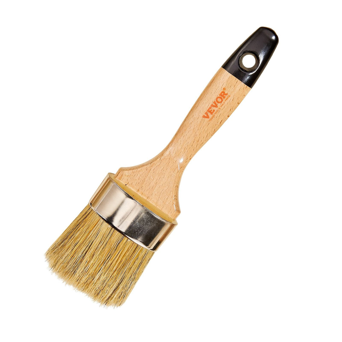 Chalk Wax Paint Brush, 4 Piece Wax Paint Brush, Chalk Paint Brushes for Furniture, Acrylic Paint,Milk Paint,Home Decor, Natural Bristle Round Oval Chalk Paint Brush for All Painting and Waxing