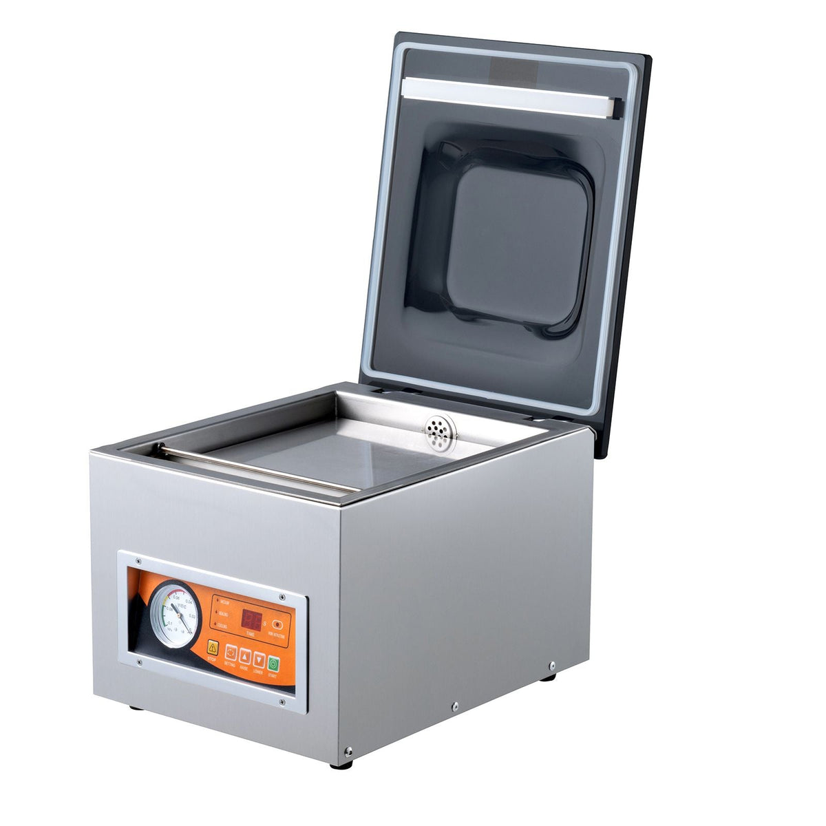 Chamber Vacuum Sealer, 260W Sealing Power, Vacuum Packing Machine for Wet Foods, Meats, Marinades and More, Compact Size with 10.2 in Sealing Length, Applied in Home Kitchen