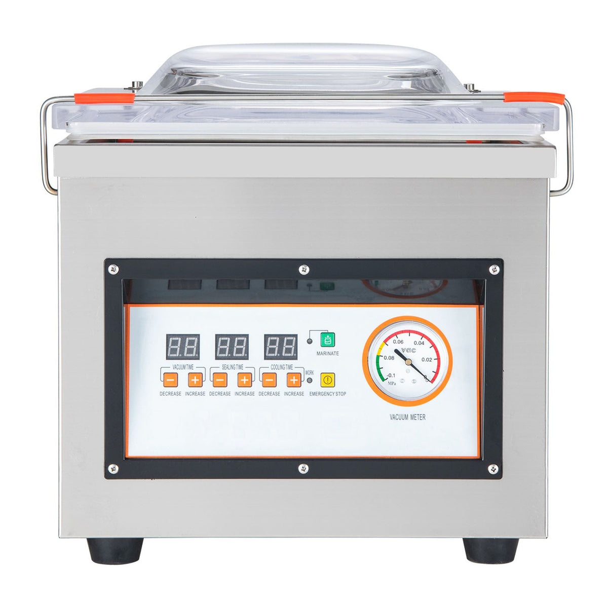 Chamber Vacuum Sealer, 320W Sealing Power, Vacuum Packing Machine for Wet Foods, Meats, Marinades and More, Compact Size with 12.6 in Sealing Length, Applied in Home Kitchen and Commercial Use