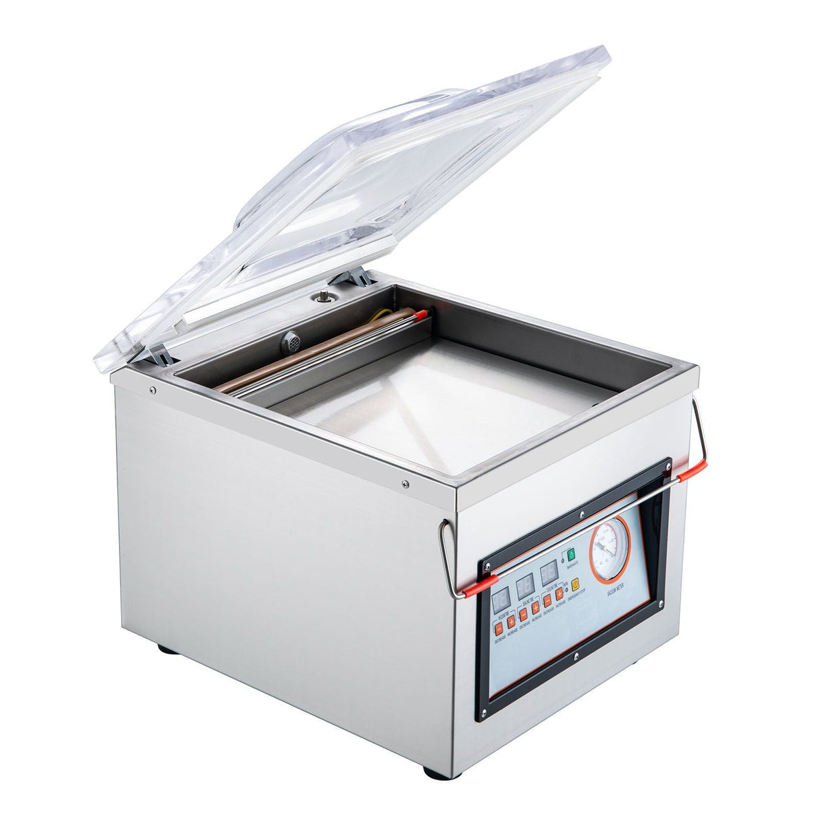 Chamber Vacuum Sealer, 320W Sealing Power, Vacuum Packing Machine for Wet Foods, Meats, Marinades and More, Compact Size with 12.6 in Sealing Length, Applied in Home Kitchen and Commercial Use