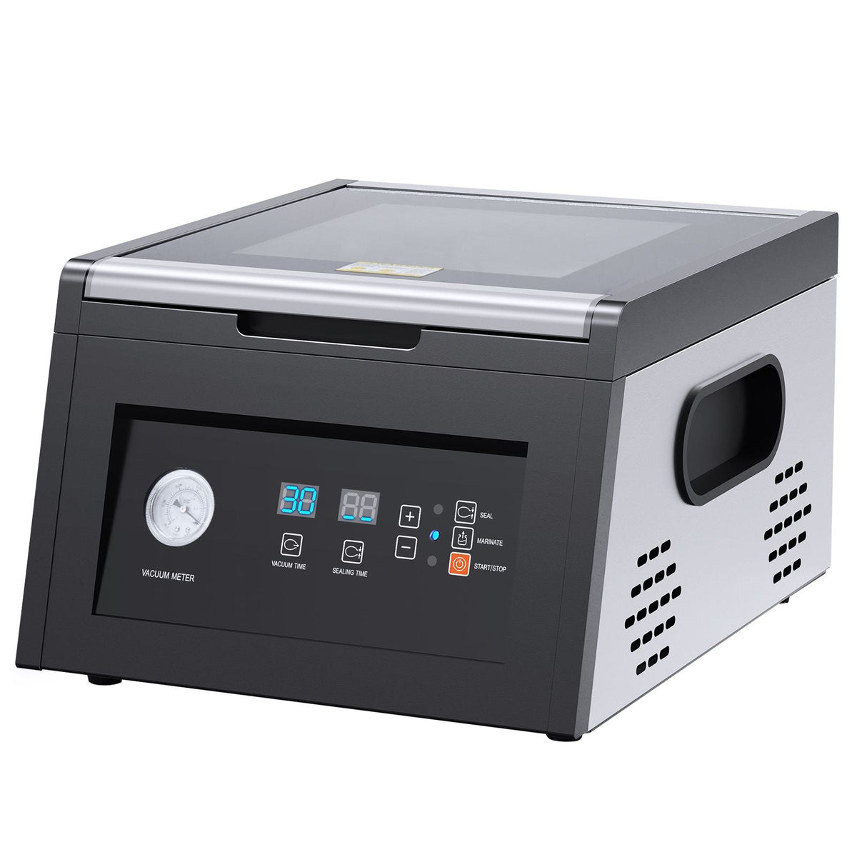 Chamber Vacuum Sealer, 380W Vacuum Pump Power, Vacuum Packing Machine for Wet Foods, Meat, Compact Design with 11.5" Sealing Length, Ideal Commercial Vacuum Sealer for Professional and Home Use
