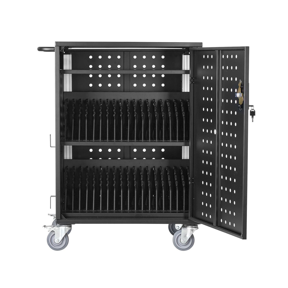 Charging Cart, 36 Device Mobile Charging Station, Up to 15.6 in Screen Size, Office and Classroom Mobile Charging Cart, for Chromebook, Tablet and Laptop