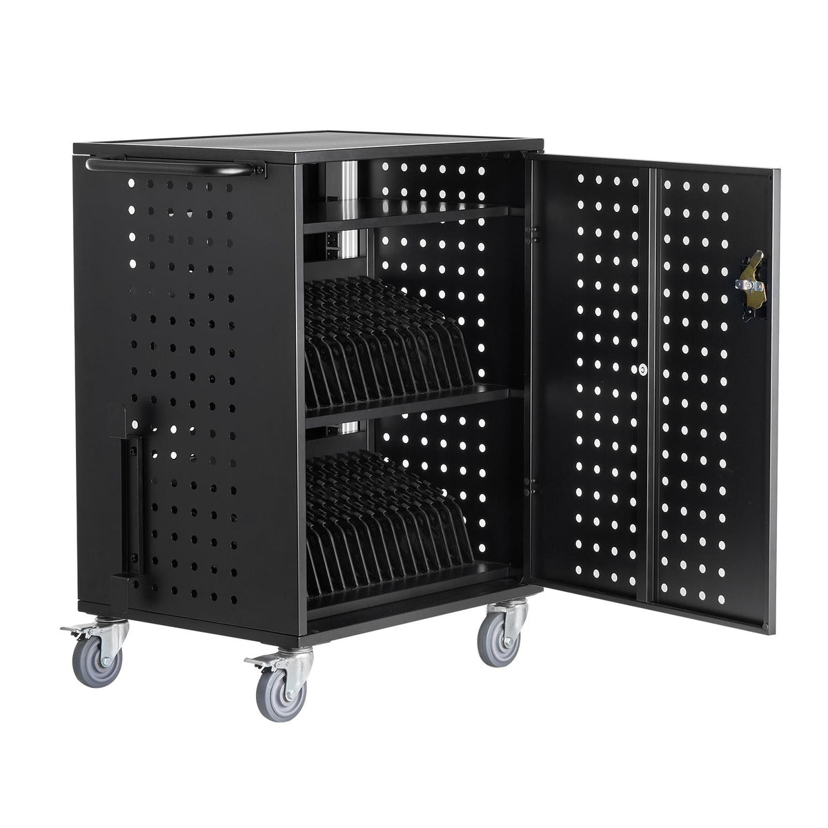 Charging Cart, 36 Device Mobile Charging Station, Up to 15.6 in Screen Size, Office and Classroom Mobile Charging Cart, for Chromebook, Tablet and Laptop