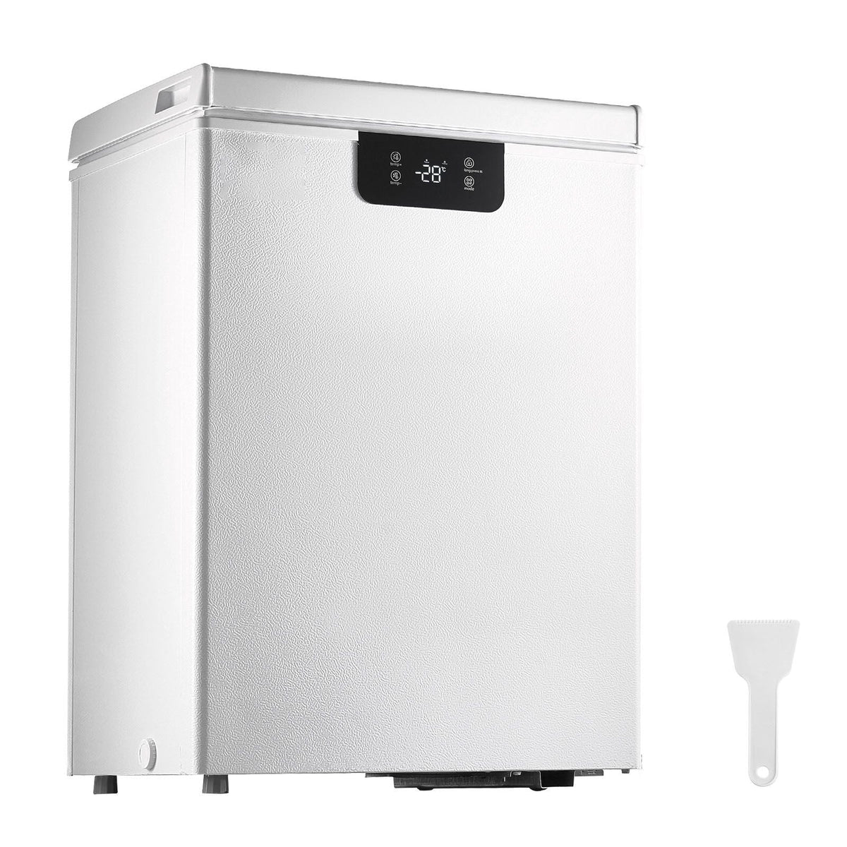 Chest Freezer, 2.22 Cu.ft / 63 L Compact Deep Freezer, Free Standing Top Open Door Chest Freezers with 2 Removable Baskets & Adjustable Thermostat, Energy Saving & Low Noise, White