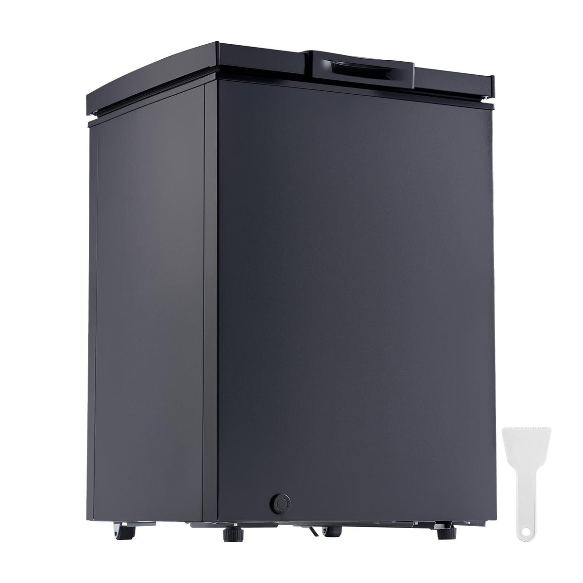Chest Freezer, 3.3 Cu.ft Compact Deep Freezer, Free Standing Top Open Door Chest Freezers with 2 Removable Baskets & Adjustable Thermostat - Energy Saving, Low Noise & Garage Ready, Black