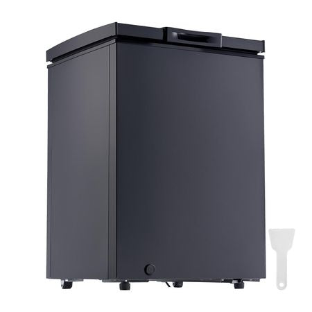 Chest Freezer, 3.3 Cu.ft Compact Deep Freezer, Free Standing Top Open Door Chest Freezers with 2 Removable Baskets & Adjustable Thermostat - Energy Saving, Low Noise & Garage Ready, Black