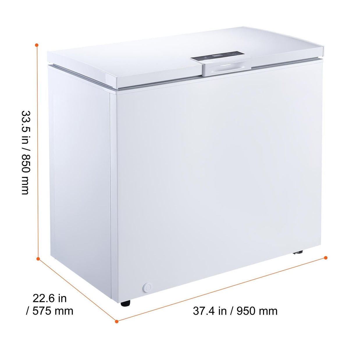 Chest Freezer, 6.7 Cu.ft Compact Deep Freezer, Free Standing Top Open Door Chest Freezers with 2 Removable Baskets & Adjustable Thermostat - Energy Saving, Low Noise & Garage Ready, White