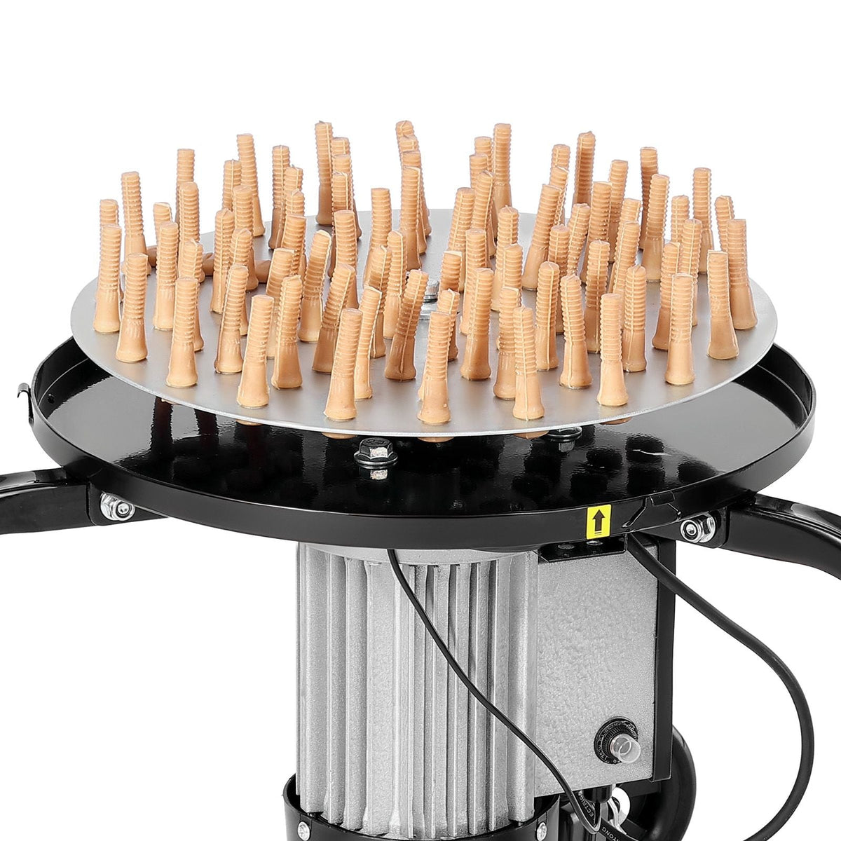 Chicken Plucker Machine, 15.7 in Drum, 550W & 275RPM Electric Chicken Plucking Machine with 114 Soft Fingers & Transport Wheels, Stainless Steel Feather Remover for Processing 1-2 Chicks Once
