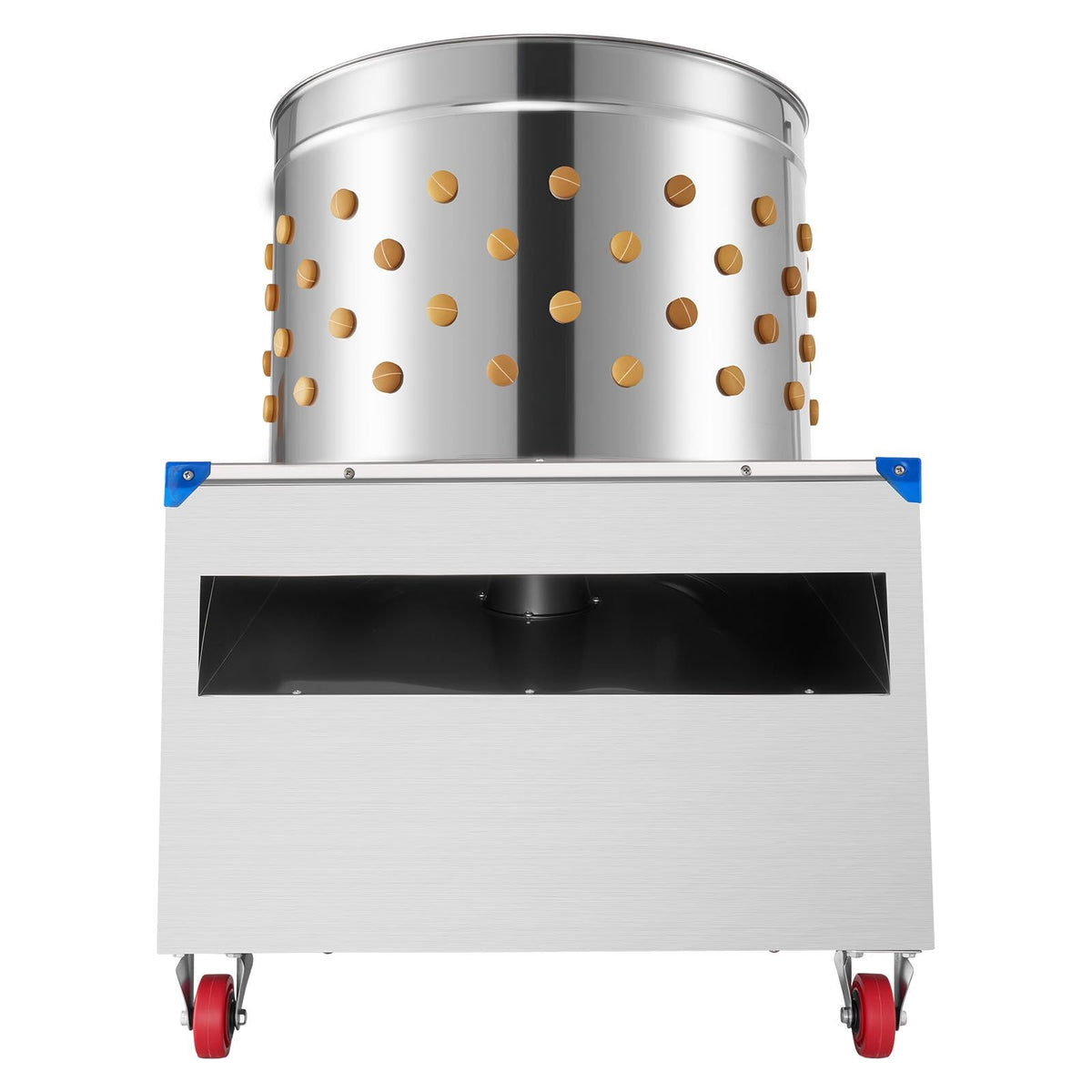 Chicken Plucker Machine, 23.6 in Drum, 2200W & 240RPM Electric Chicken Plucking Machine with 119 Soft Fingers & Transport Wheels, Stainless Steel Feather Remover for Processing 2-4 Chicks Once