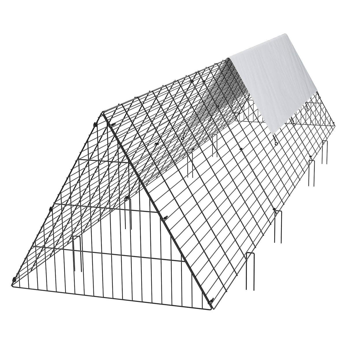 Chicken Tunnels, 118.1 x 28 x 24.2 inch (LxWxH) Chicken Tunnels for Yard, Portable Chicken Tunnels for Outside Easy Installation, Chicken Coop Run, Suitable for Chickens, Ducks, Rabbits