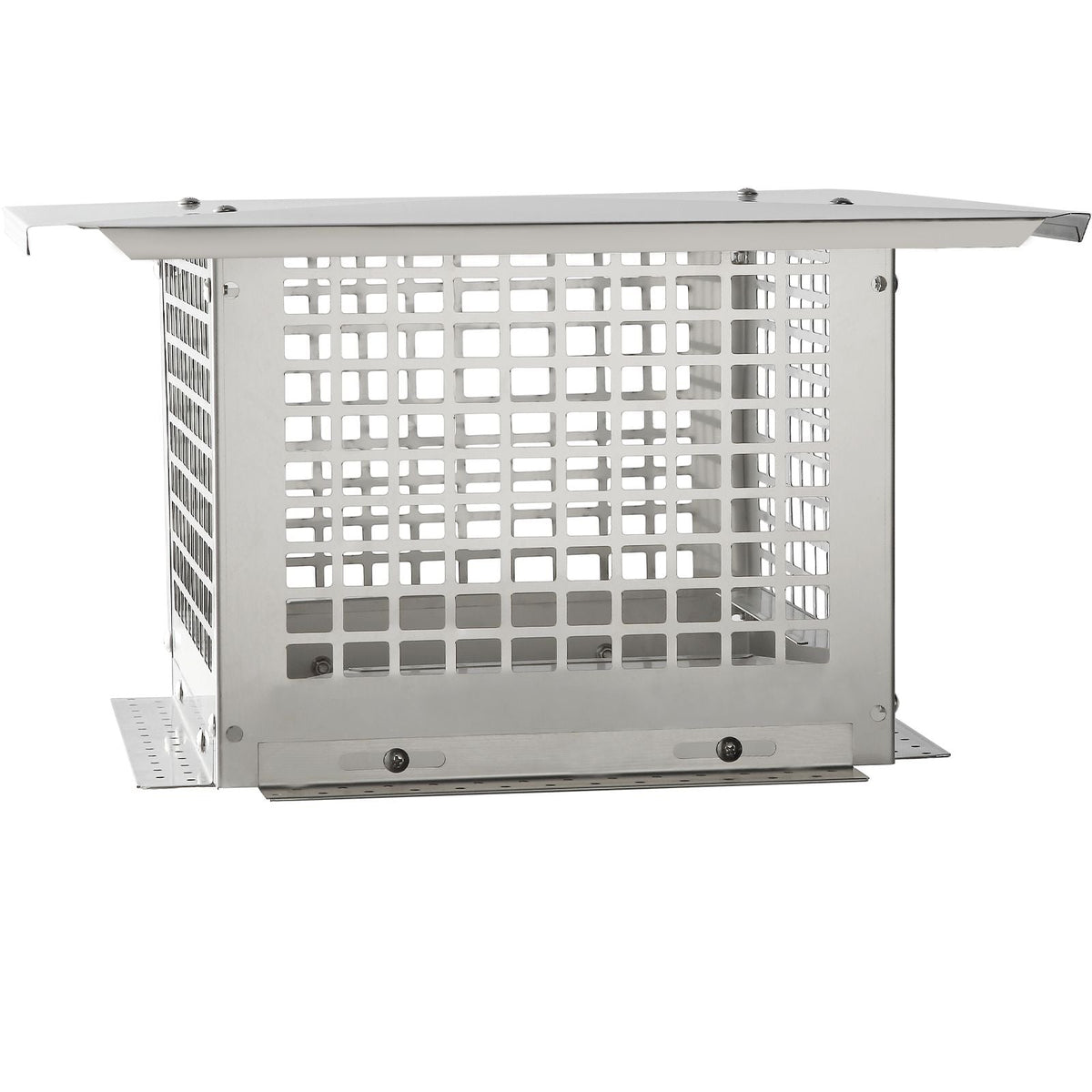 Chimney Cap, 12 x 12 inch, 304 Stainless Steel Fireplace Chimney Cover, Not Easily Toppled & Practical Accessories & Easy Installation, Fits Mesh Flue Covers Outside Clay Flue Shingles, Silver