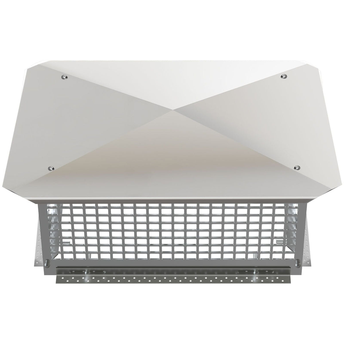 Chimney Cap, 13\" x 21\" Flue Caps, 304 Stainless Steel Fireplace Chimney Cover, Adjustable Metal Spark Arrestor with Bolts Screws, Mesh Chimney Flue Cover for Outside Existing Clay Flue Tile