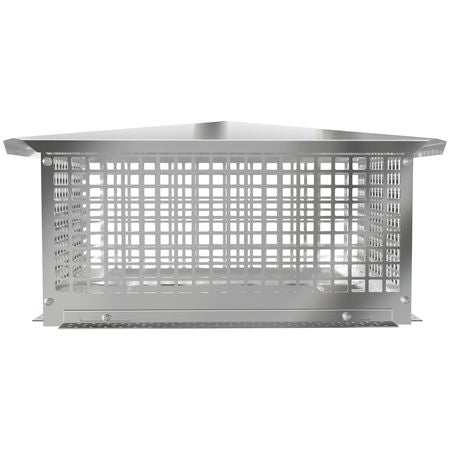 Chimney Cap, 13\" x 21\" Flue Caps, 304 Stainless Steel Fireplace Chimney Cover, Adjustable Metal Spark Arrestor with Bolts Screws, Mesh Chimney Flue Cover for Outside Existing Clay Flue Tile