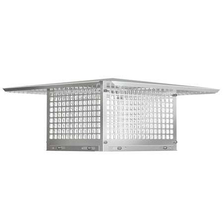Chimney Cap, 17\" x 21\" Flue Caps, 304 Stainless Steel Fireplace Chimney Cover, Adjustable Metal Spark Arrestor with Bolts Screws, Mesh Chimney Flue Cover for Outside Existing Clay Flue Tile
